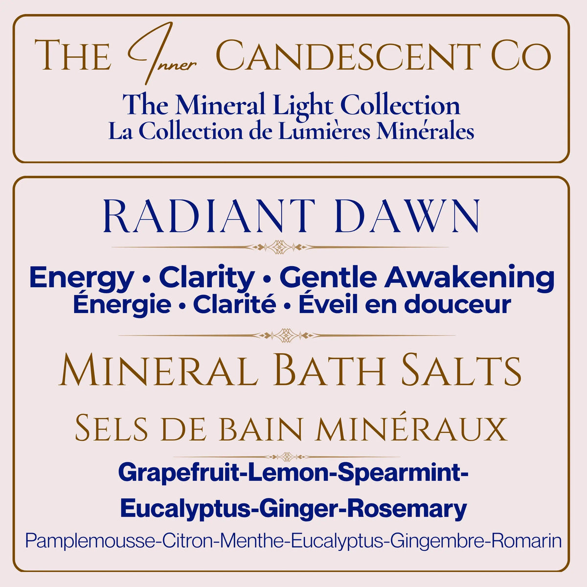 RADIANT DAWN | Energizing magnesium & mineral rich bath salts | Foot soaks