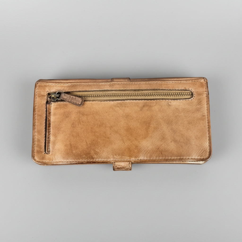MET Women's Snap Tab Leather Wallet