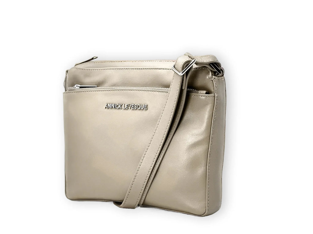 Sac à bandoulière "Crossbody" champagne | Gisèle petit