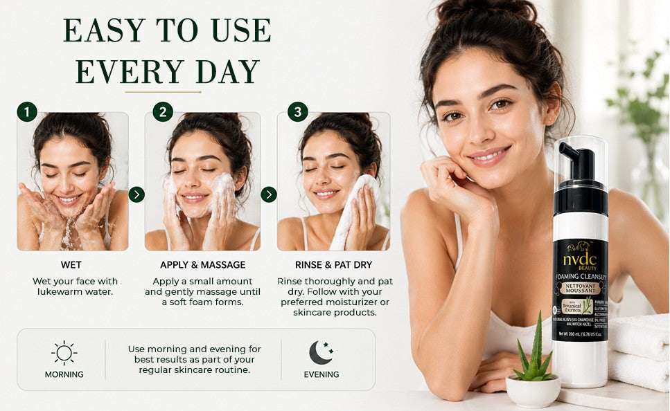 Enriched Face Foaming Cleanser with Chamomile & Witch Hazel