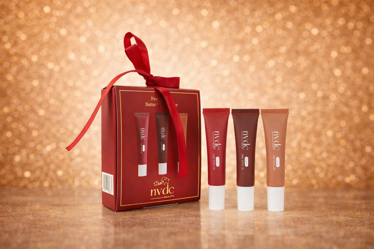 Vegan Lip Balm Trio Set – Peptide & Shea Butter, 3 Flavours