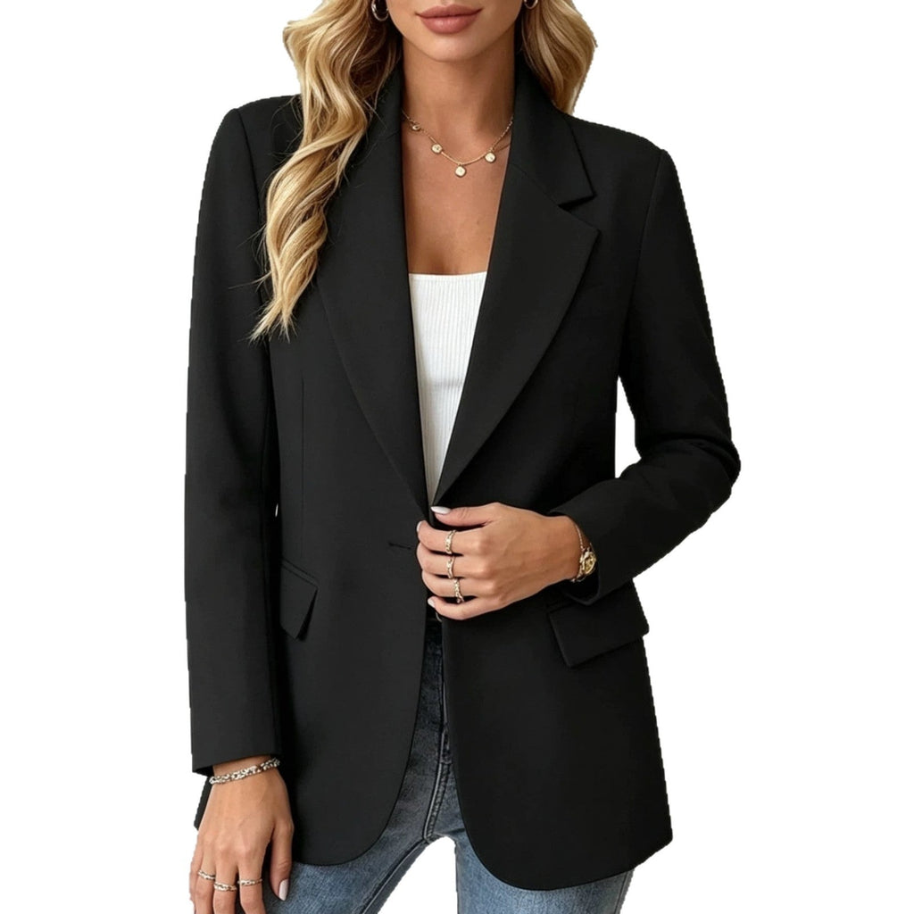 European & American-Style Elegant Cardigan Coat for Women