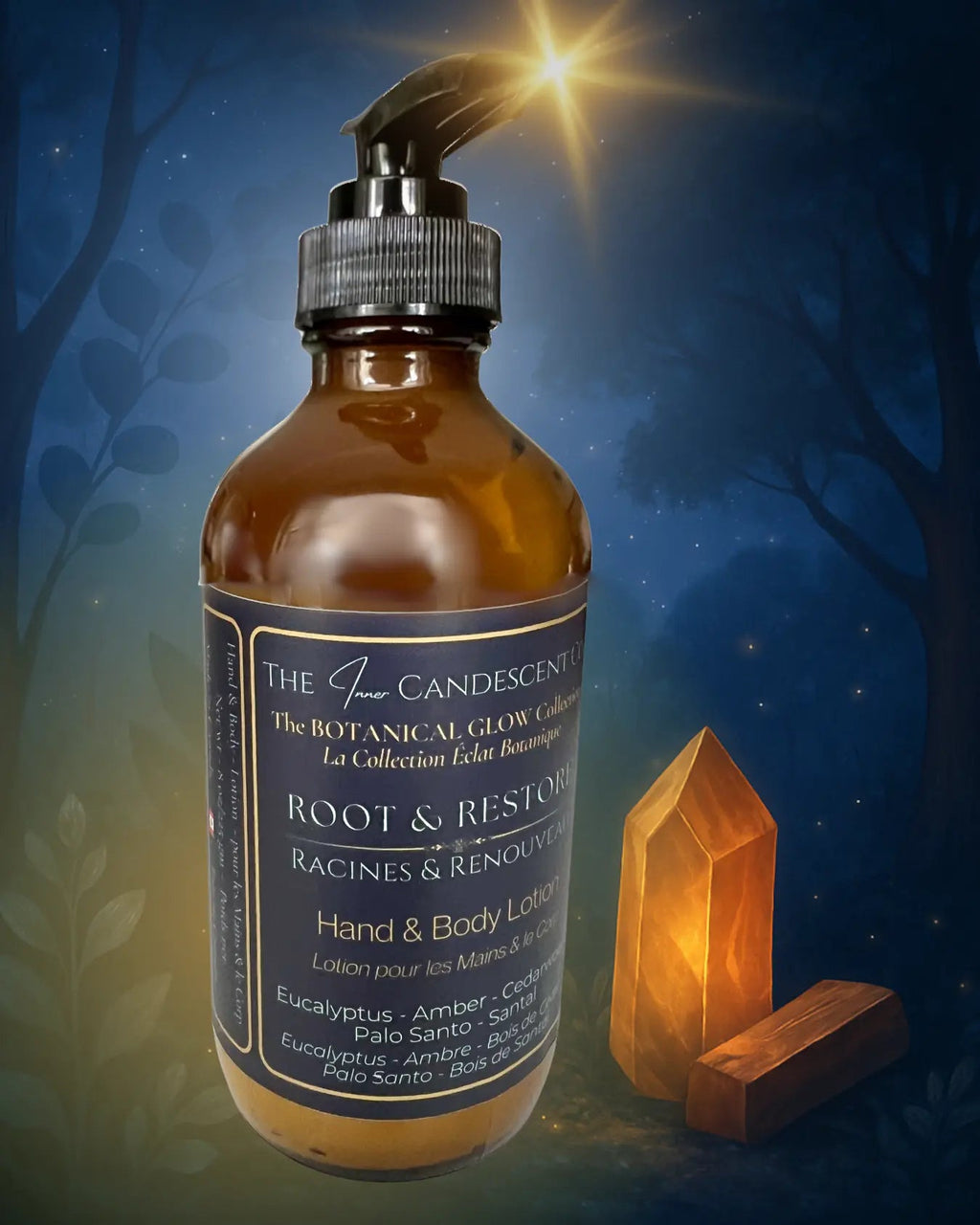 ROOT & RESTORE | Grounding botanical luxury hand and body lotion