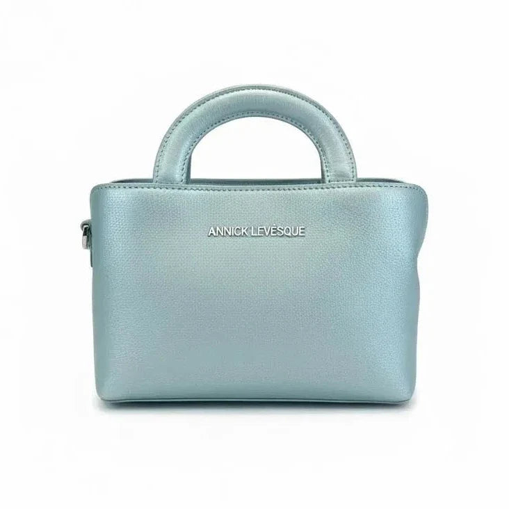 Sac à main en cuir, deux en un, Bleu céleste | Clarence