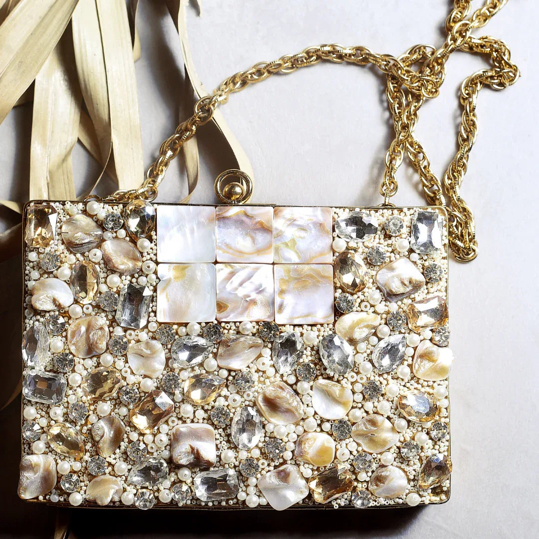 LYLA Gold Clutch bag