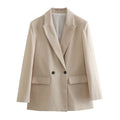Women’s Two-Button Blazer – Elegant Street Style Tailored Jacket for Casual & Workwear