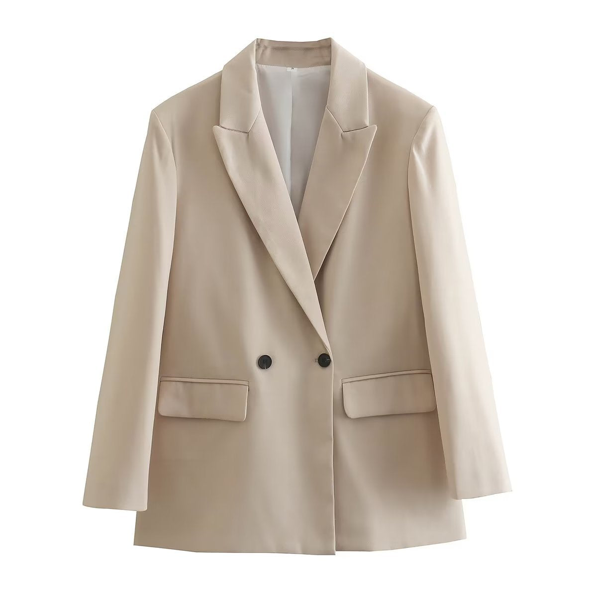 Women’s Two-Button Blazer – Elegant Street Style Tailored Jacket for Casual & Workwear