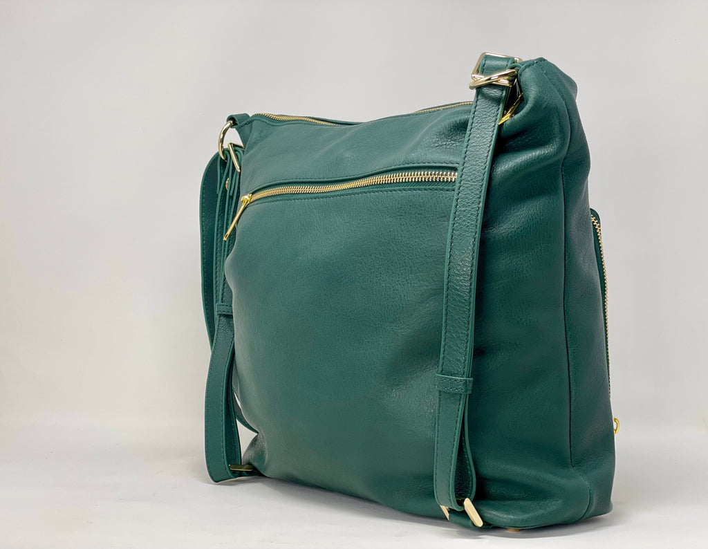 Sac à main transformable vert foncé - Alexandra