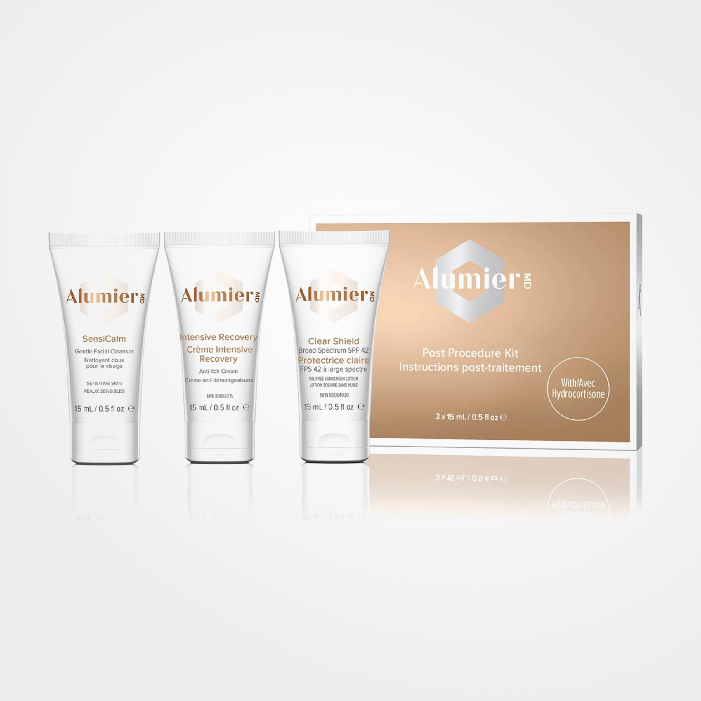 Alumier Post Procedure Kit with Hydrocortisone