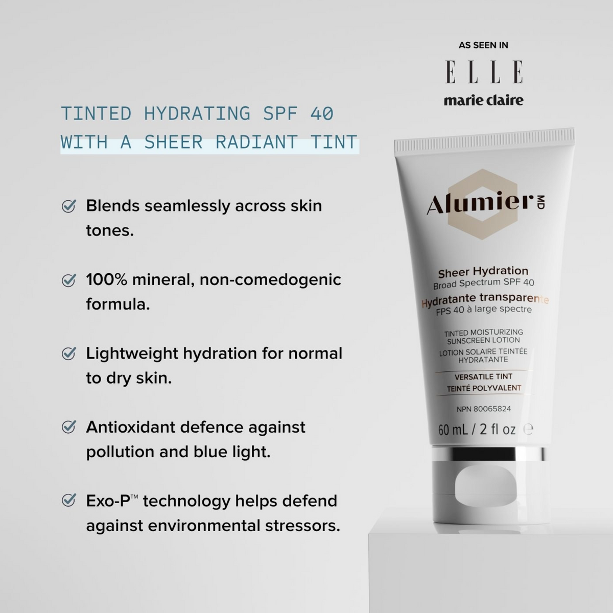Alumier Sheer Hydration Broad Spectrum SPF40 Versatile Tint