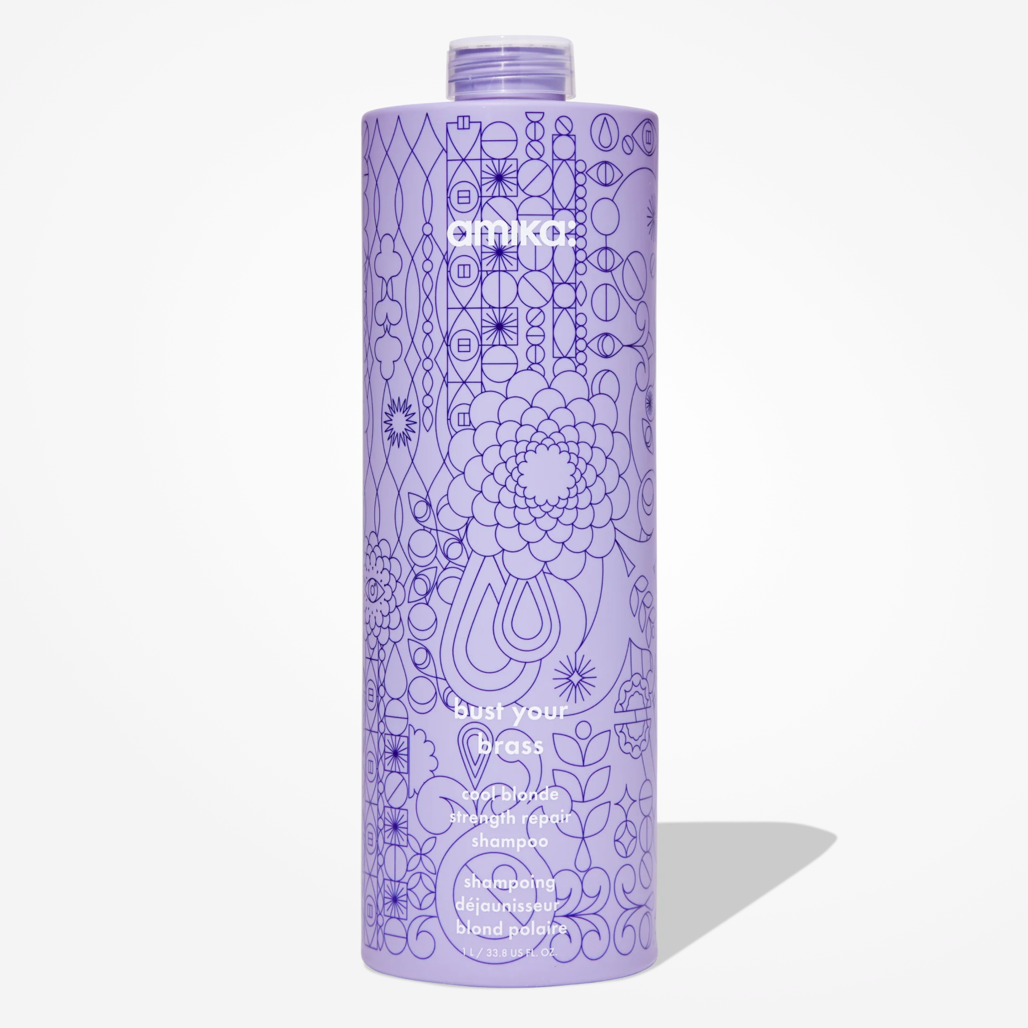 Amika Bust Your Brass Cool Blonde Strength Repair Shampoo