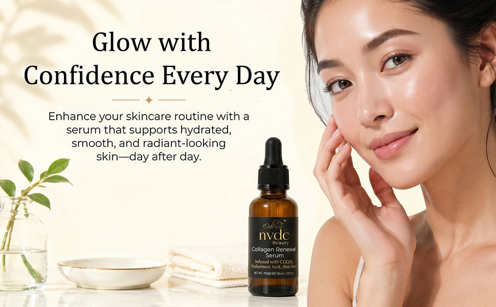 Collagen Face Serum with Tetrapeptide-7 for Anti Aging & Smooth Skin