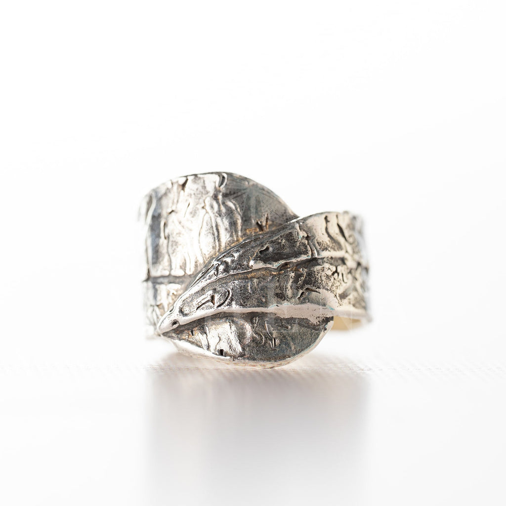 Croton Leaf Wrap Ring – Sterling Silver or 18K Gold (Made to Order) - The Captiva Collection