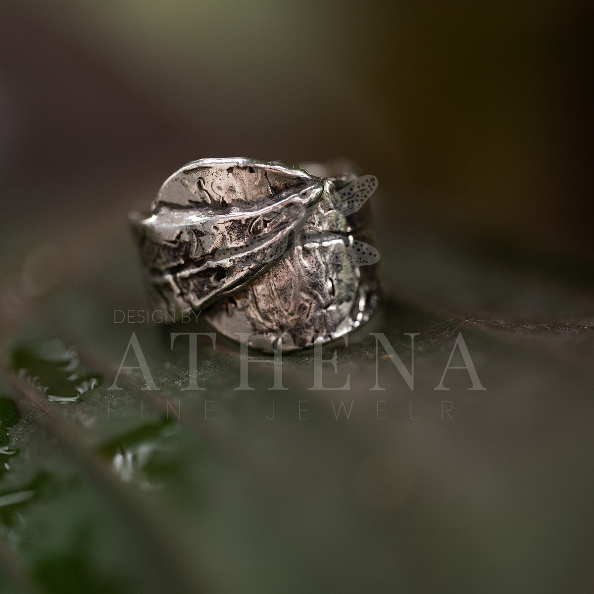 Croton Leaf Wrap Ring – Sterling Silver or 18K Gold (Made to Order) - The Captiva Collection