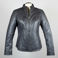 BOL Women's Basket Weave Accent Leather Jacket