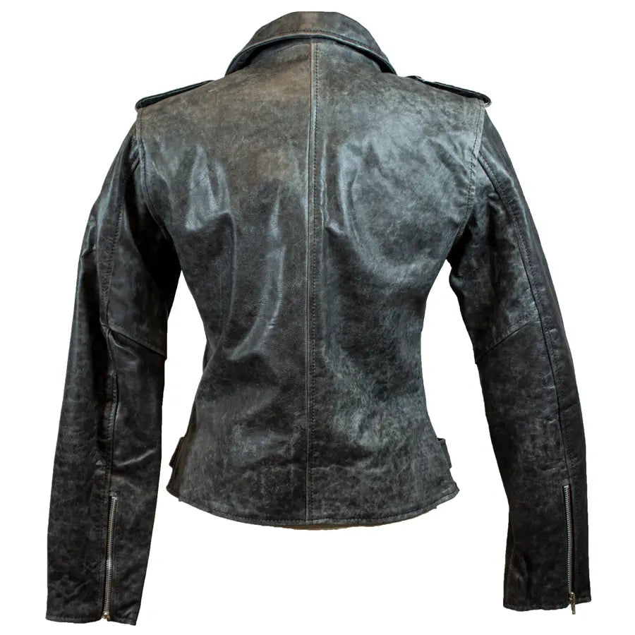 BOL Women's Biker Leather Motorcycle Jacket