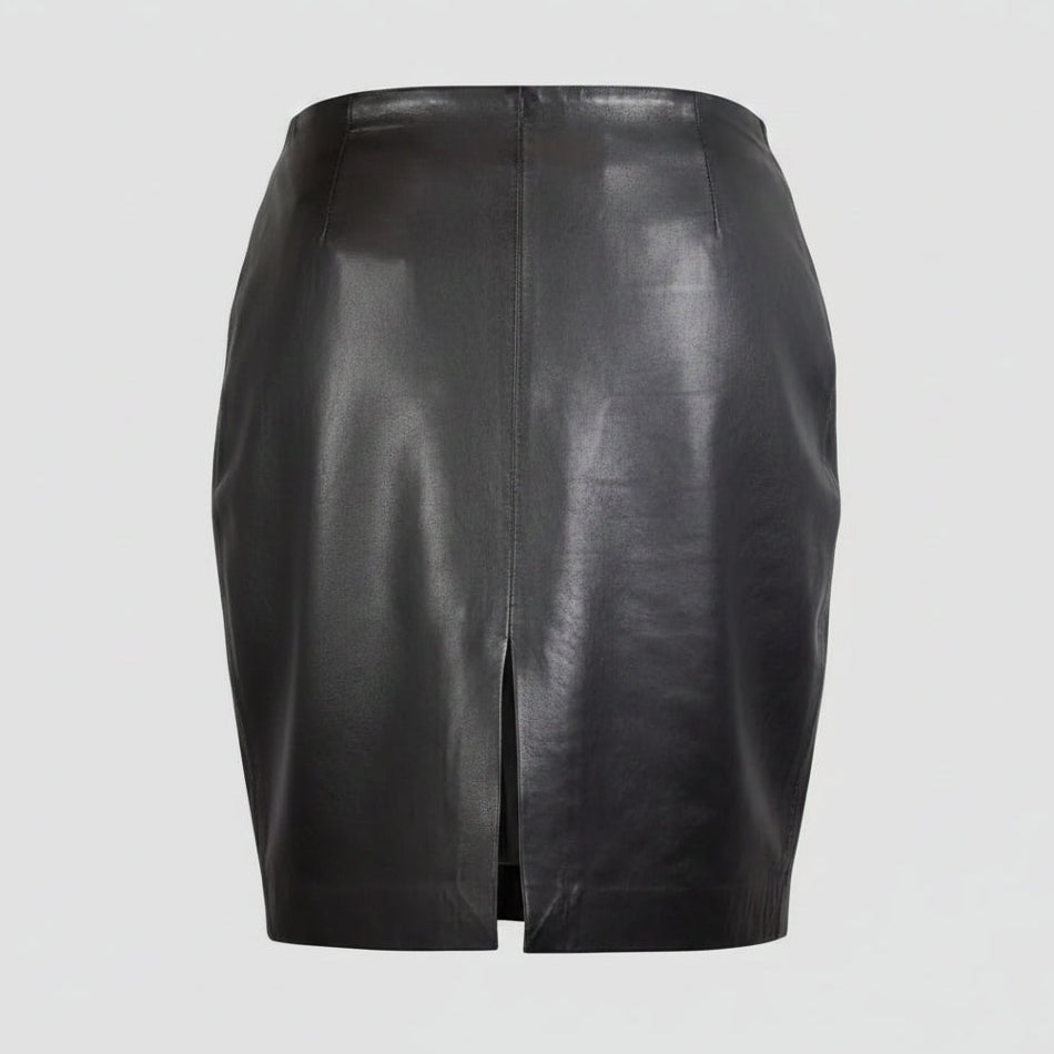 BOL Women's Dawn Short Leather Pencil Skirt