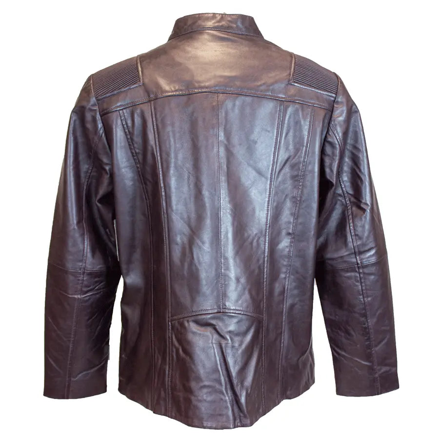 BOL Women's Paulina Ribbed Shoulder Leather Jacket