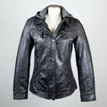 BOL Women's Removable Hood Leather Jacket