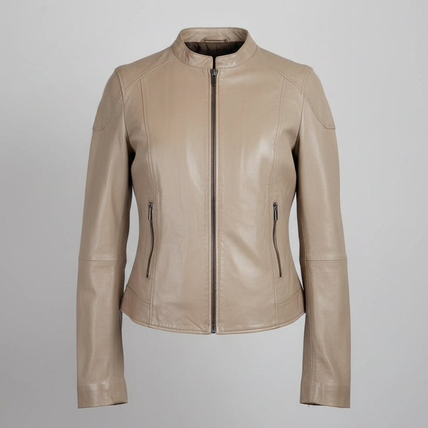 BOL Women's Vintage Texas Lambskin Leather Jacket