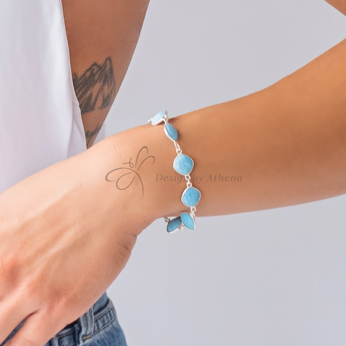 Turquoise Horizon Bracelet — Turquoise in Sterling Silver