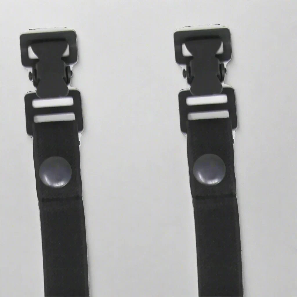 Black Snap Motorcycle Riding Pant Tie Down