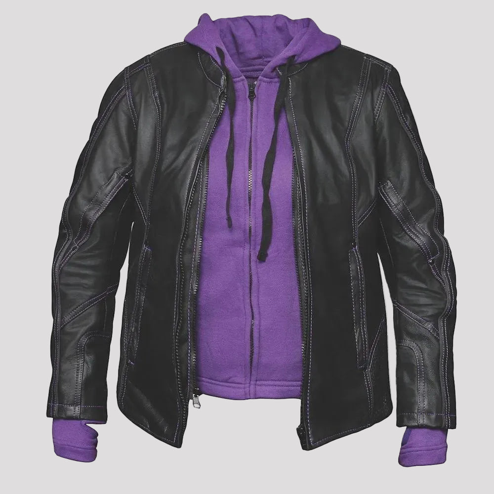 Unik International Women's Hoodie Motorcycle Jacket