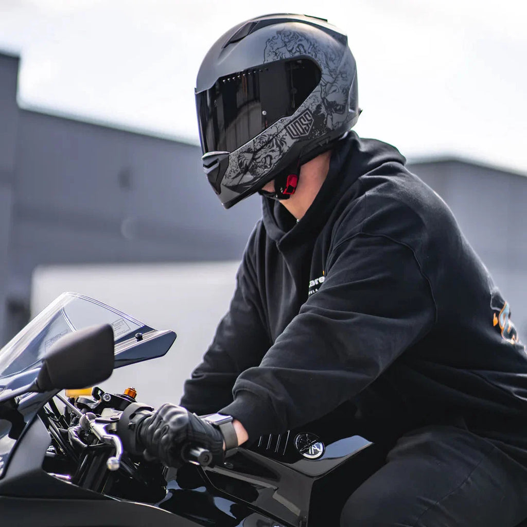 Voss 989 Moto-V Rei Full Face Matte Motorcycle Helmet