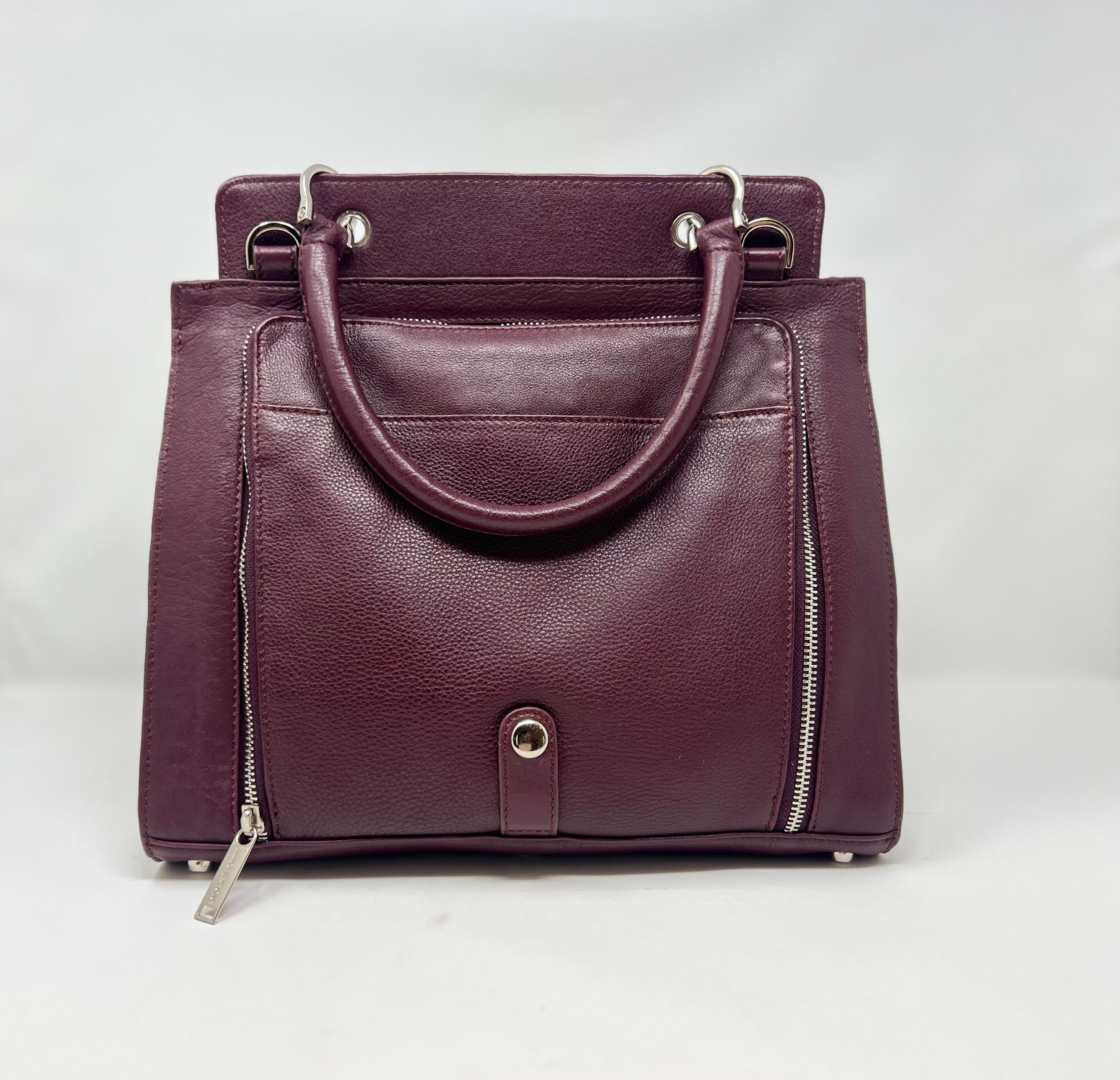Sac à Main en Cuir Véritable Aubergine - Chloé