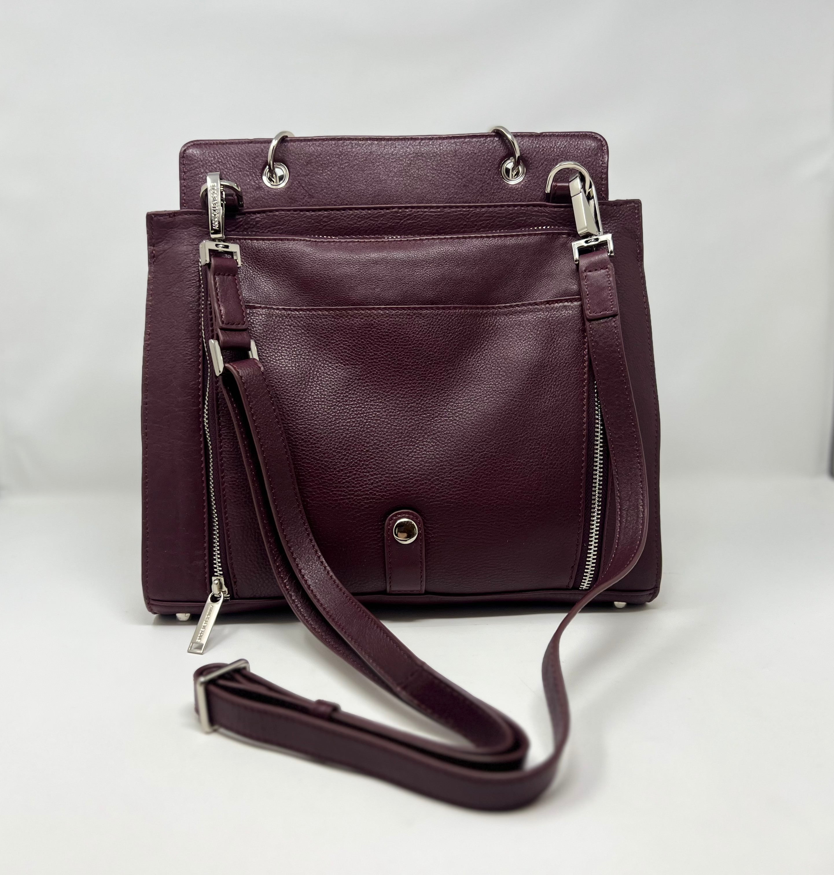 Sac à Main en Cuir Véritable Aubergine - Chloé