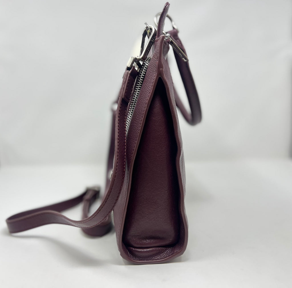 Sac à Main en Cuir Véritable Aubergine - Chloé