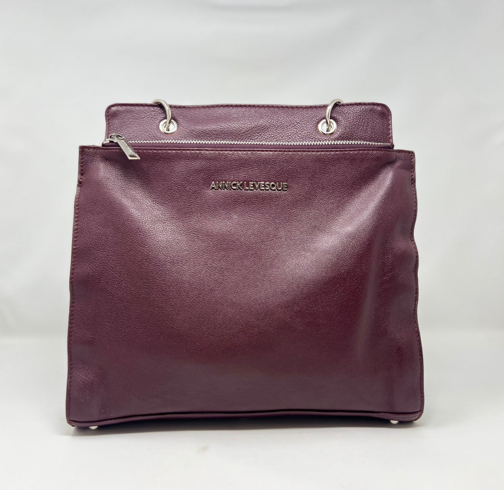 Sac à Main en Cuir Véritable Aubergine - Chloé