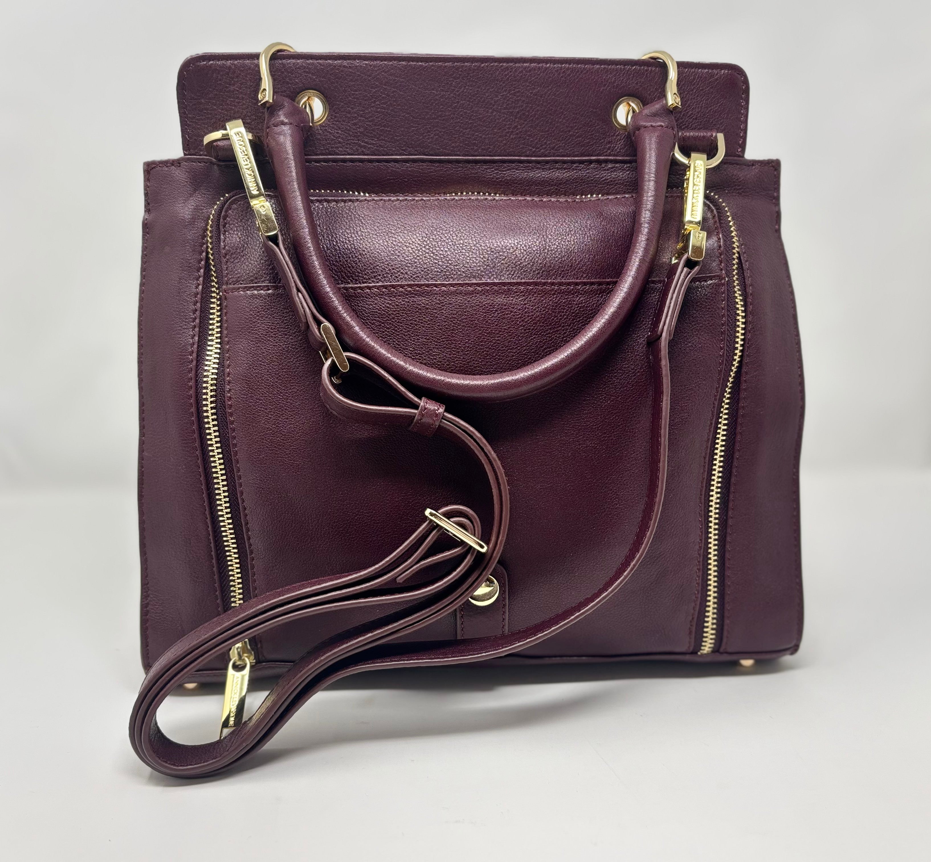 Sac à Main en Cuir Véritable Aubergine - Chloé