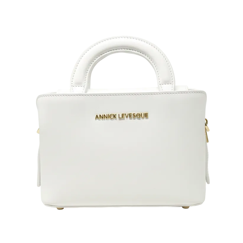 Petit sac à main deux en un, blanc | Clarence