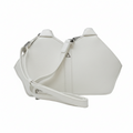 Sac à main en cuir blanc pure | Claudia