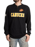 Retro Vancouver Canucks Long Sleeve Henley