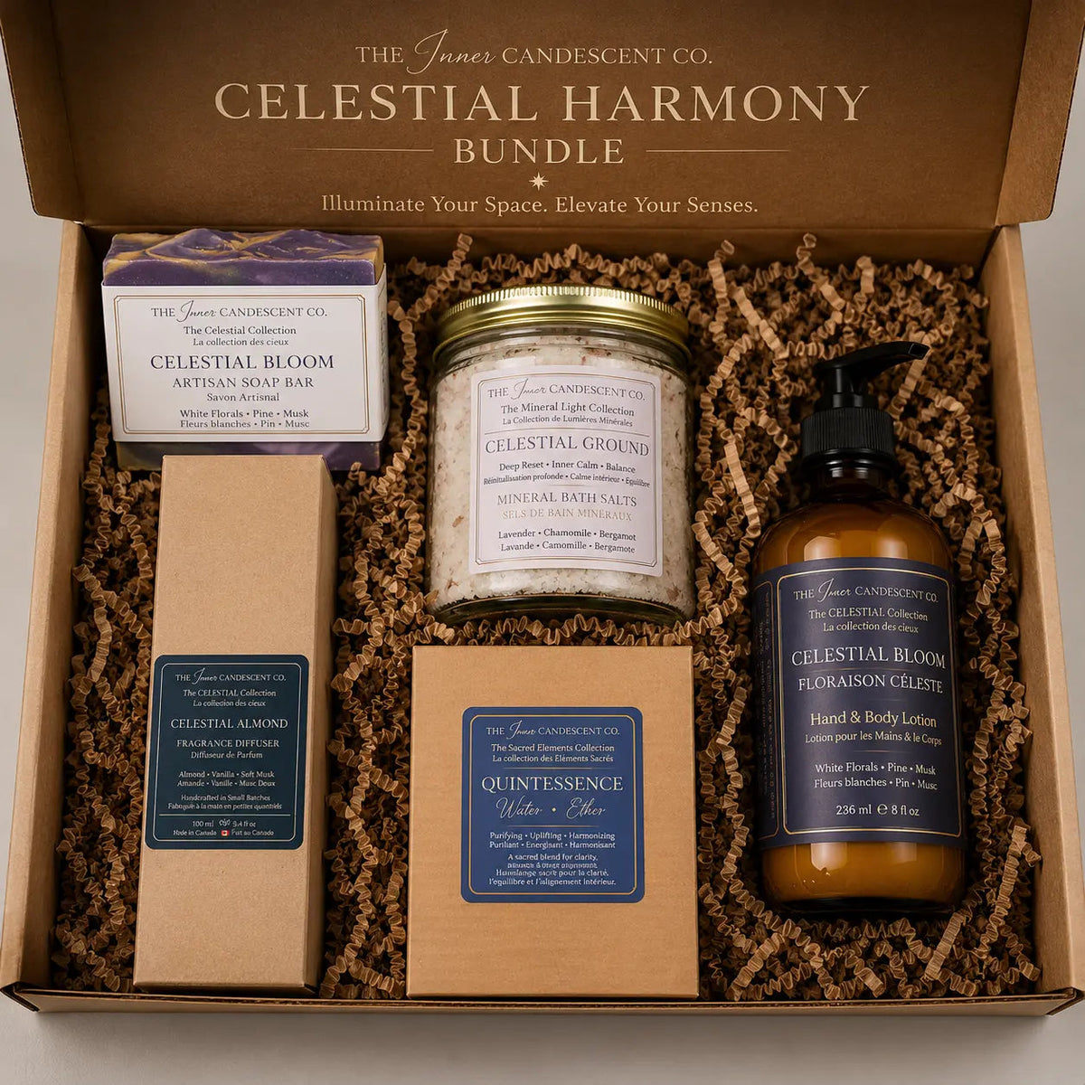 CELESTIAL HARMONY SANCTUARY BUNDLE | Luxury Bath & Body Gift Set