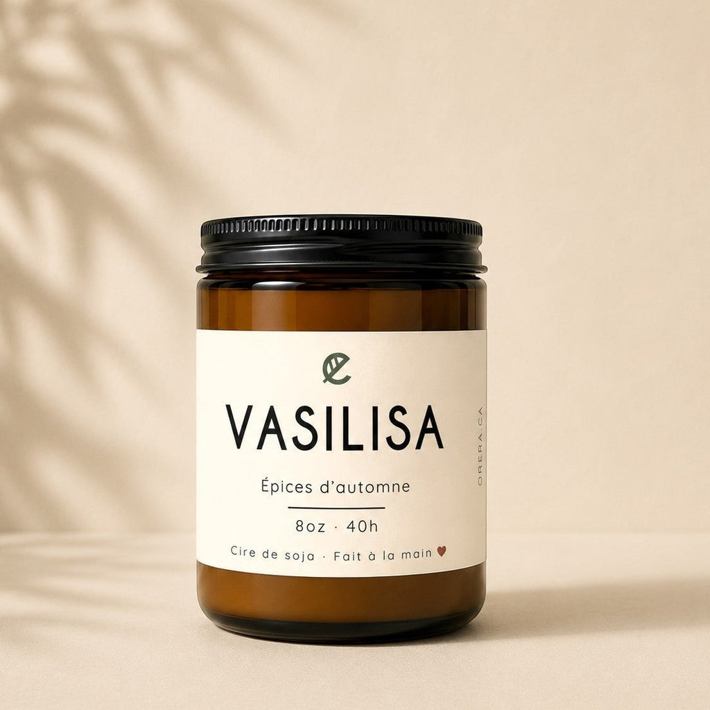 Bougie de soya VASILISA épices d'automne