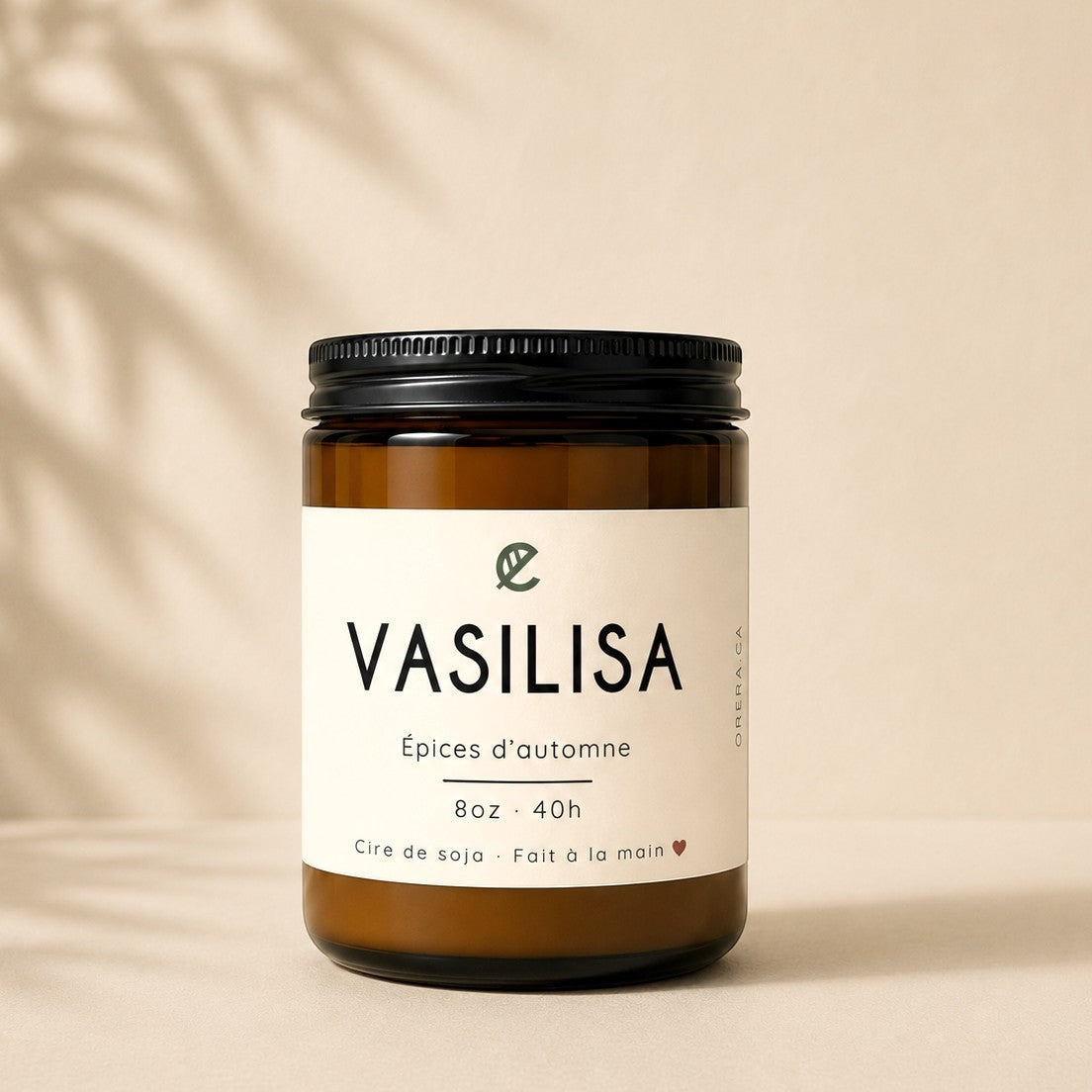 Bougie de soya VASILISA épices d'automne