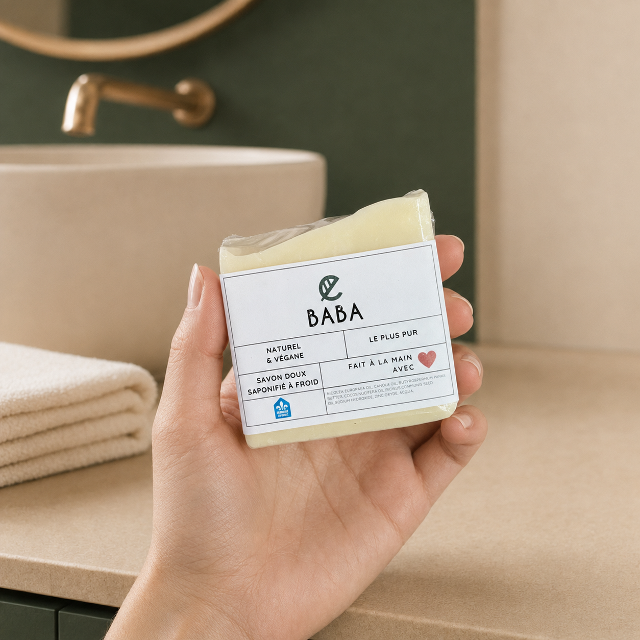 Savon doux BABA le plus pur (sans ajout)