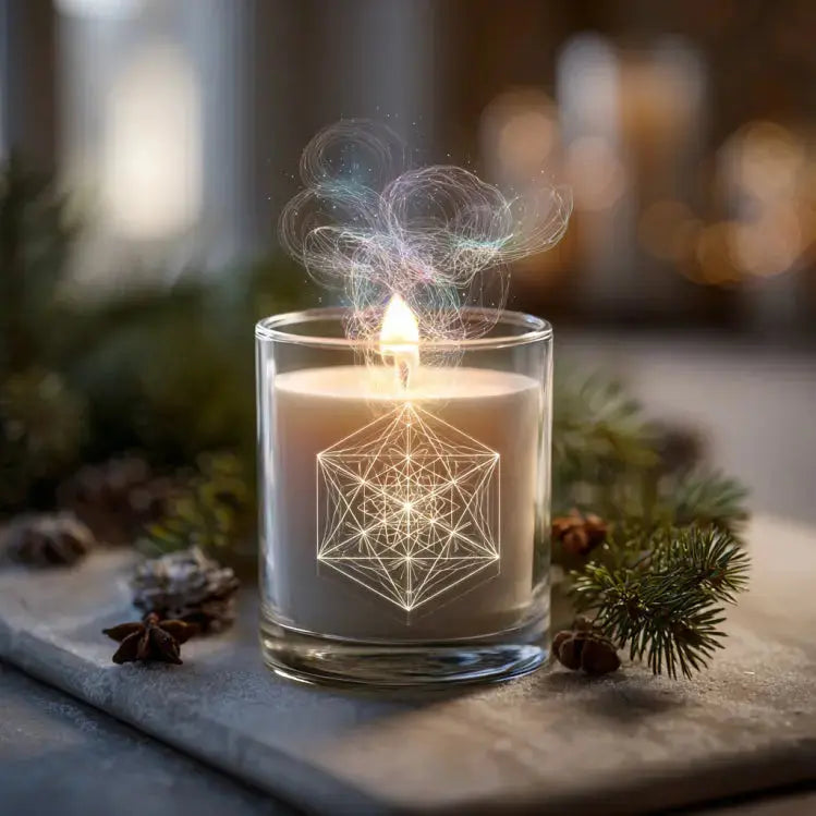 SNOW BLOSSOM | Soft floral winter luxury coconut apricot wax candle