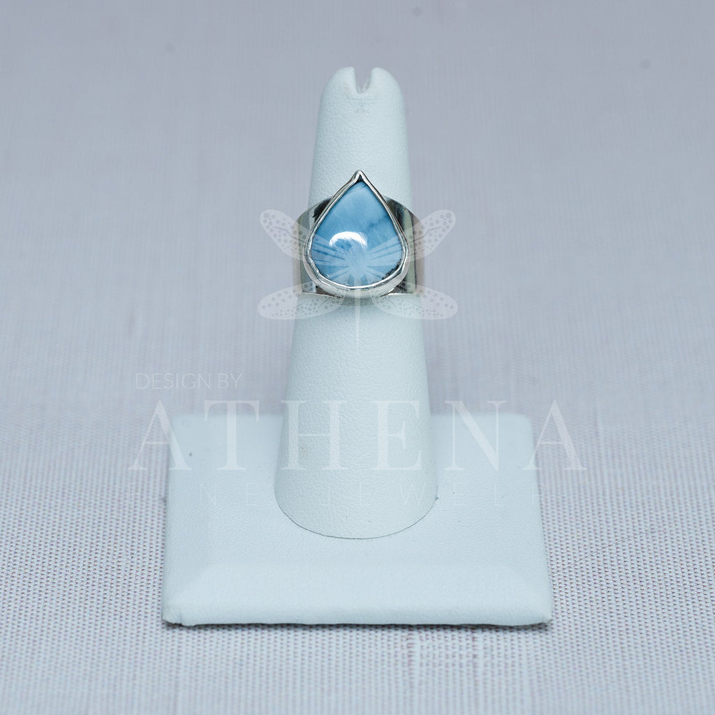 Sky - Blue Opal Ring — Sterling Silver, Bold Statement Piece
