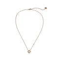 LAVINIA Gold: Square Gold Pendant Necklace with Cut-Away Shell Star and Mini Zirconia Charm