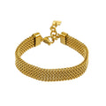 BOLOGNA Gold: Italian Vintage Mesh Chain Bracelet