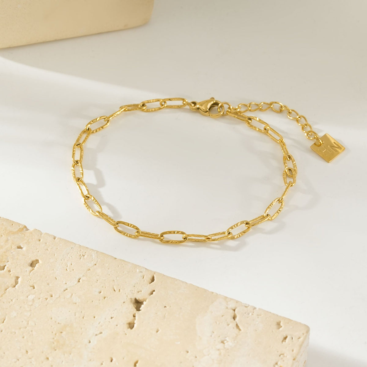 TIKI Gold: Dailywear Essential Mini Paper-Clip Chain Bracelet