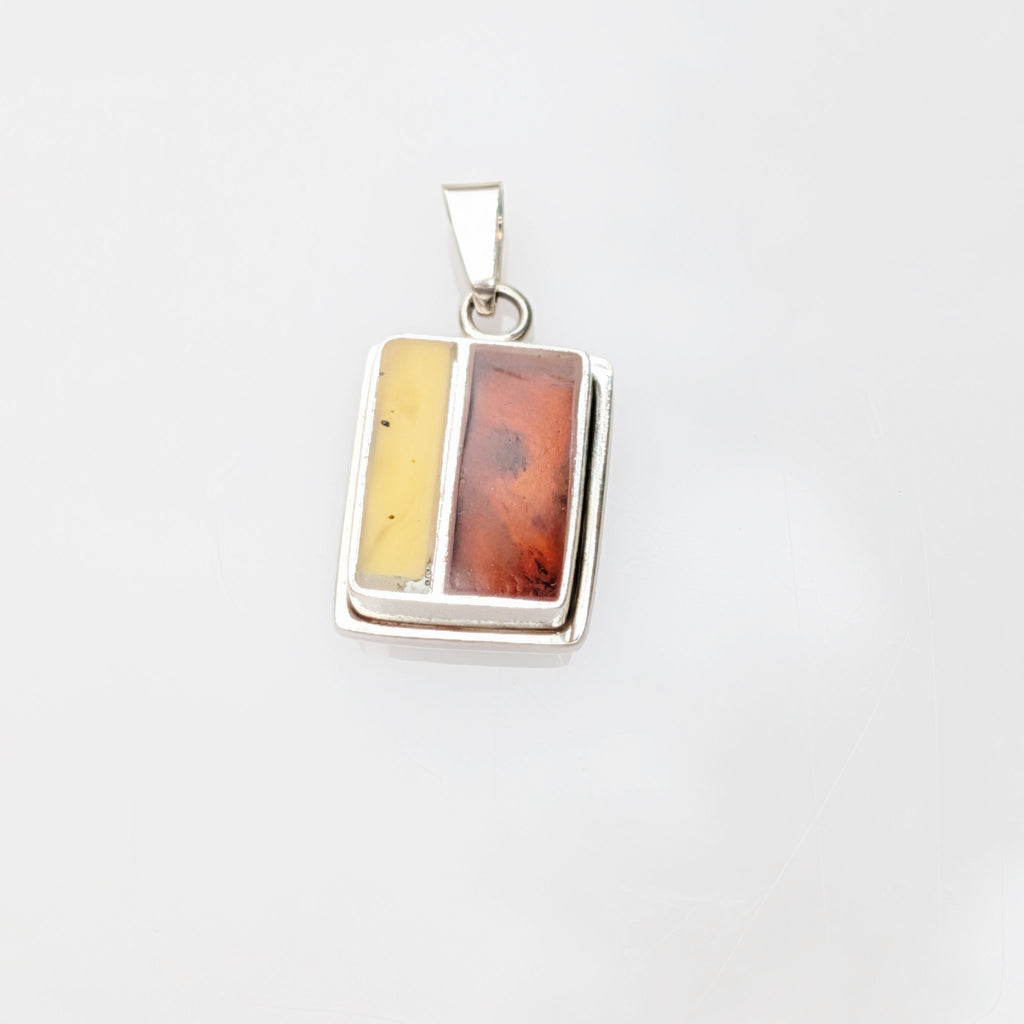 Daybreak Pendant — Baltic Amber & Sterling Silver