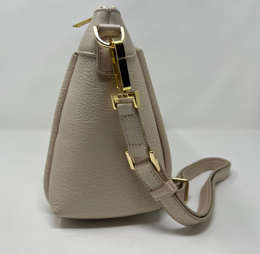 Sac à bandoulière en Cuir, Champagne | Elena