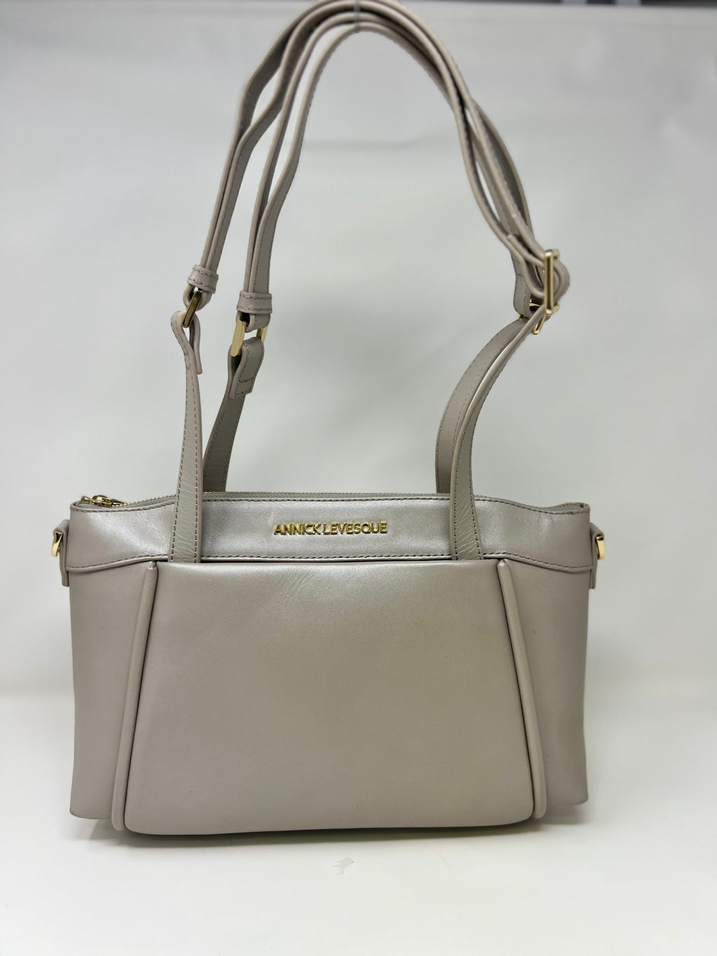 Sac à bandoulière en Cuir Perlé, Elena