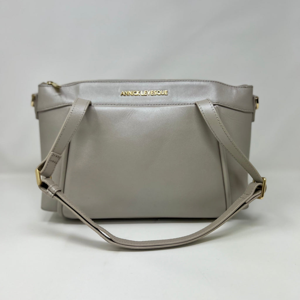 Sac à bandoulière en Cuir Perlé, Elena