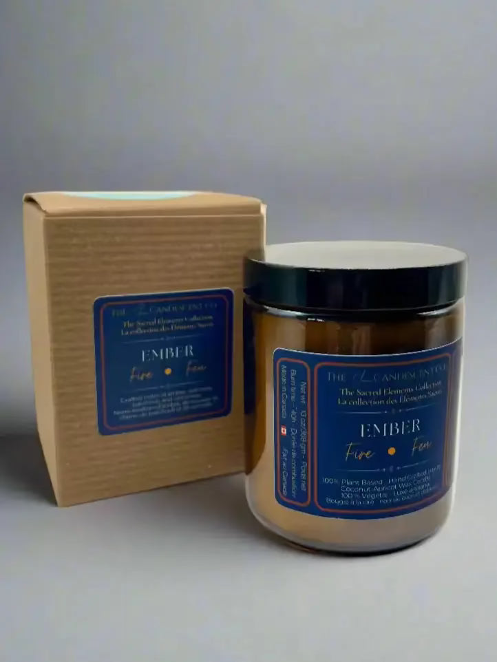 EMBER — FIRE ELEMENT | Warm spiced luxury coconut apricot wax candle